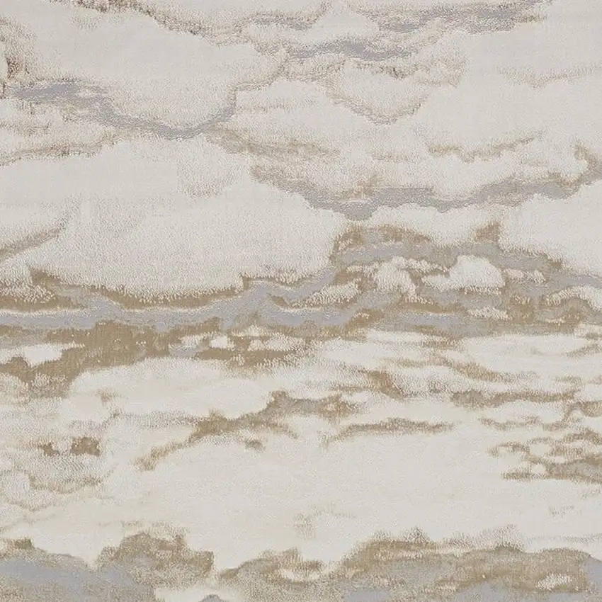 Ivory Tan And Gray Abstract Stain Resistant Area Rug Photo 3