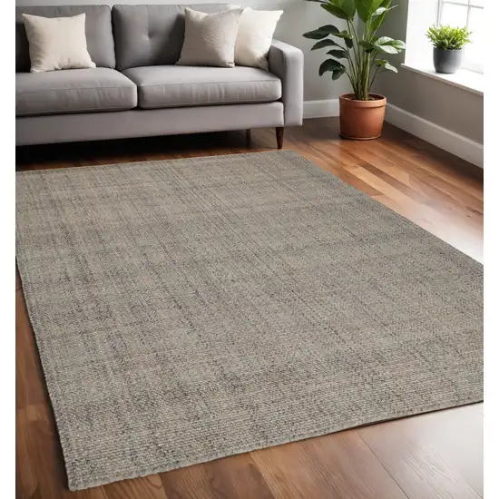 Gray Ivory And Tan Hand Woven Area Rug Photo 1