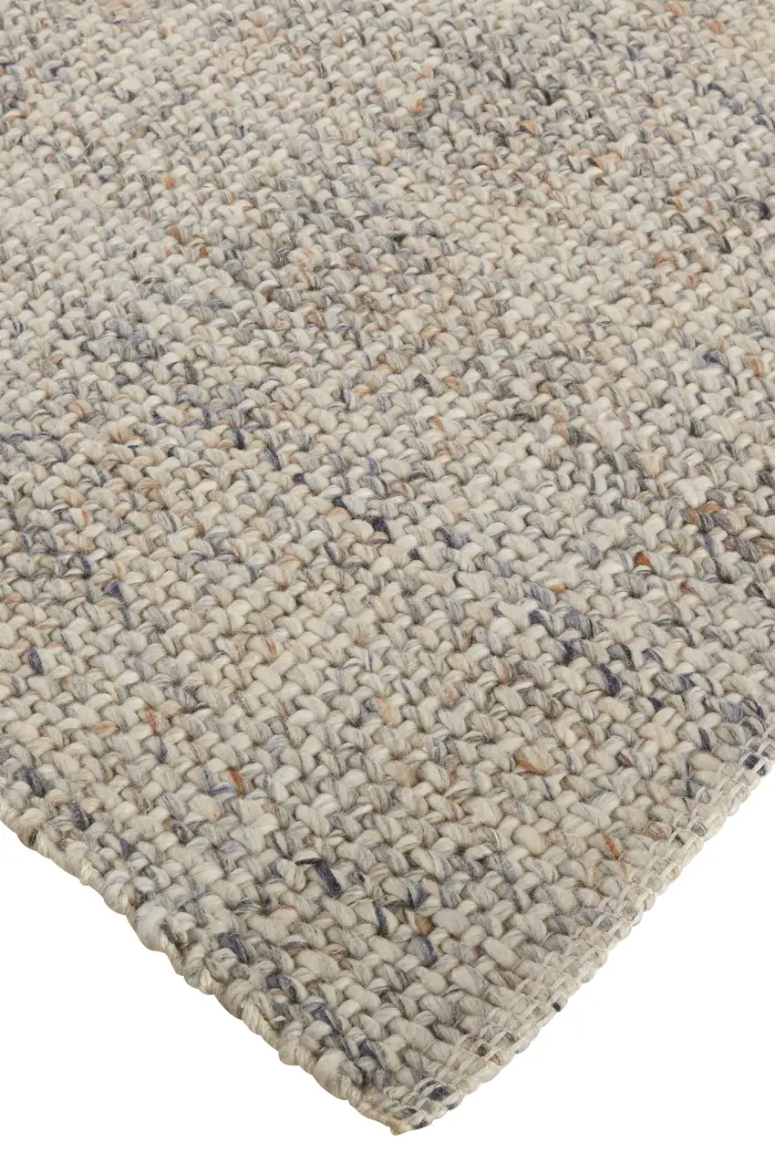 Ivory Tan And Gray Hand Woven Area Rug Photo 3
