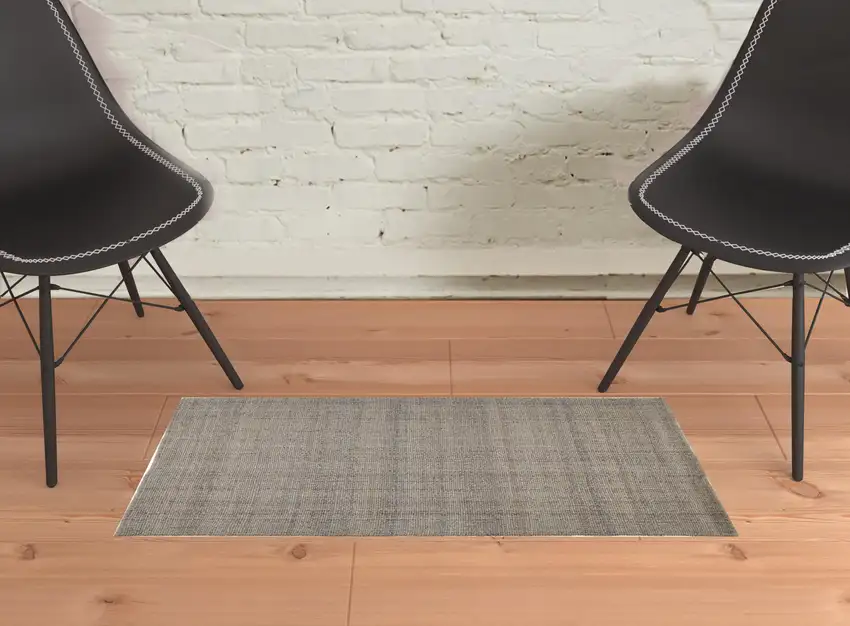 Ivory Tan And Gray Hand Woven Area Rug Photo 1