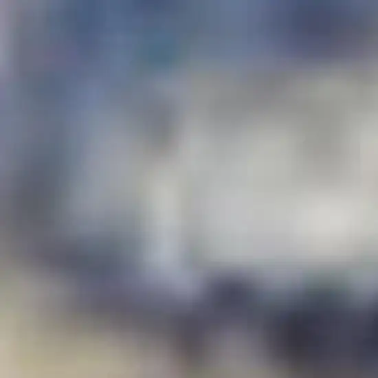 Ivory Tan and Blue Abstract Distressed Non Skid Area Rug Photo 3