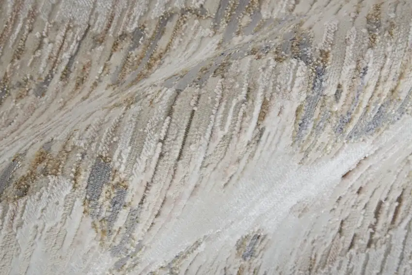 Ivory Tan and Blue Ombre Power Loom Area Rug Photo 9