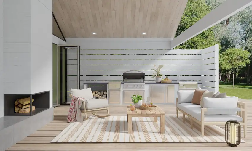 Brown and Ivory Striped Hand Woven Area Rug Photo 6