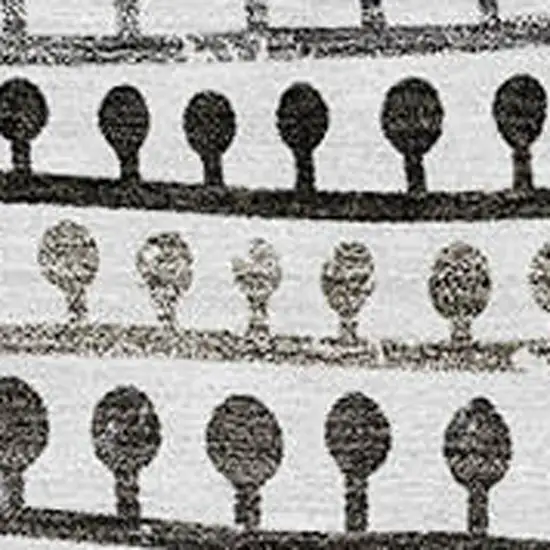 Ivory Taupe And Charcoal Striped Washable Indoor Outdoor Area Rug Photo 7