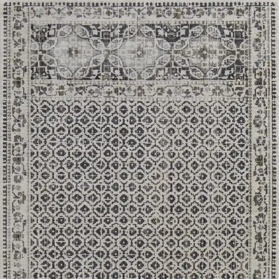 Ivory Taupe And Gray Abstract Stain Resistant Area Rug Photo 6