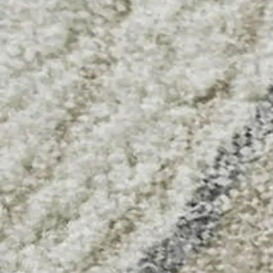 Ivory Taupe And Gray Abstract Washable Area Rug With UV Protection Photo 2