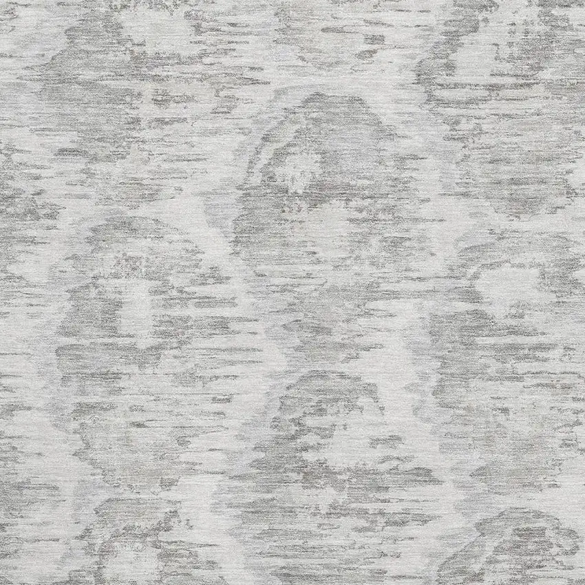 Ivory Taupe And Gray Diamond Washable Area Rug With UV Protection Photo 3