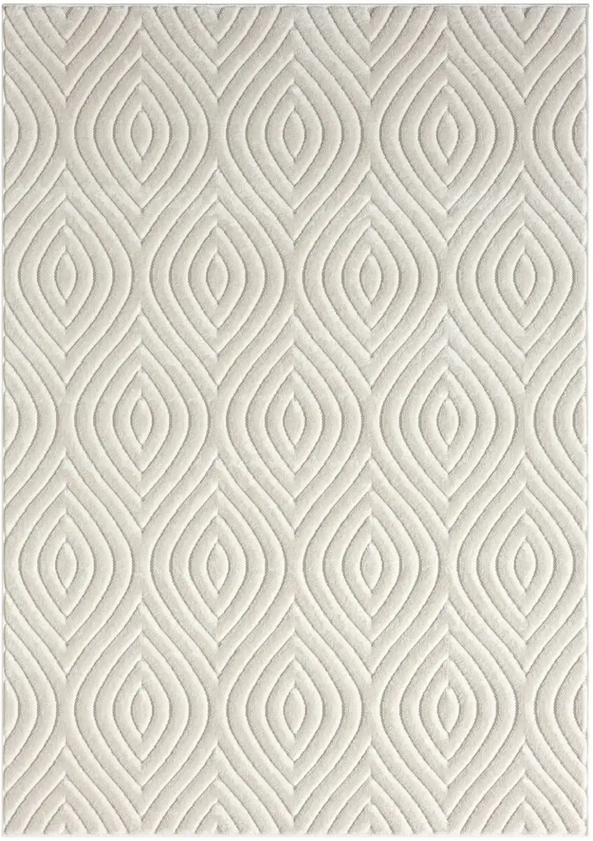Ivory Trellis Area Rug Photo 1