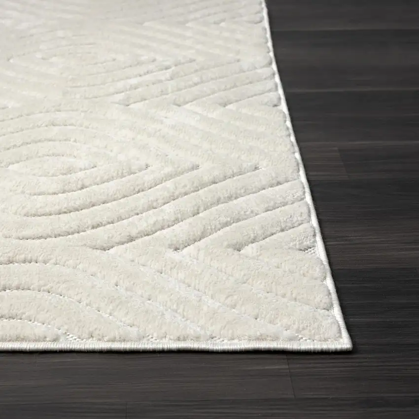 Ivory Trellis Area Rug Photo 3