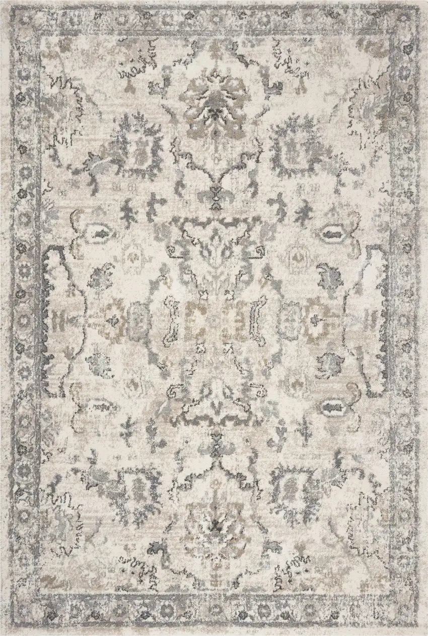 Ivory Vintage Area Rug Photo 5