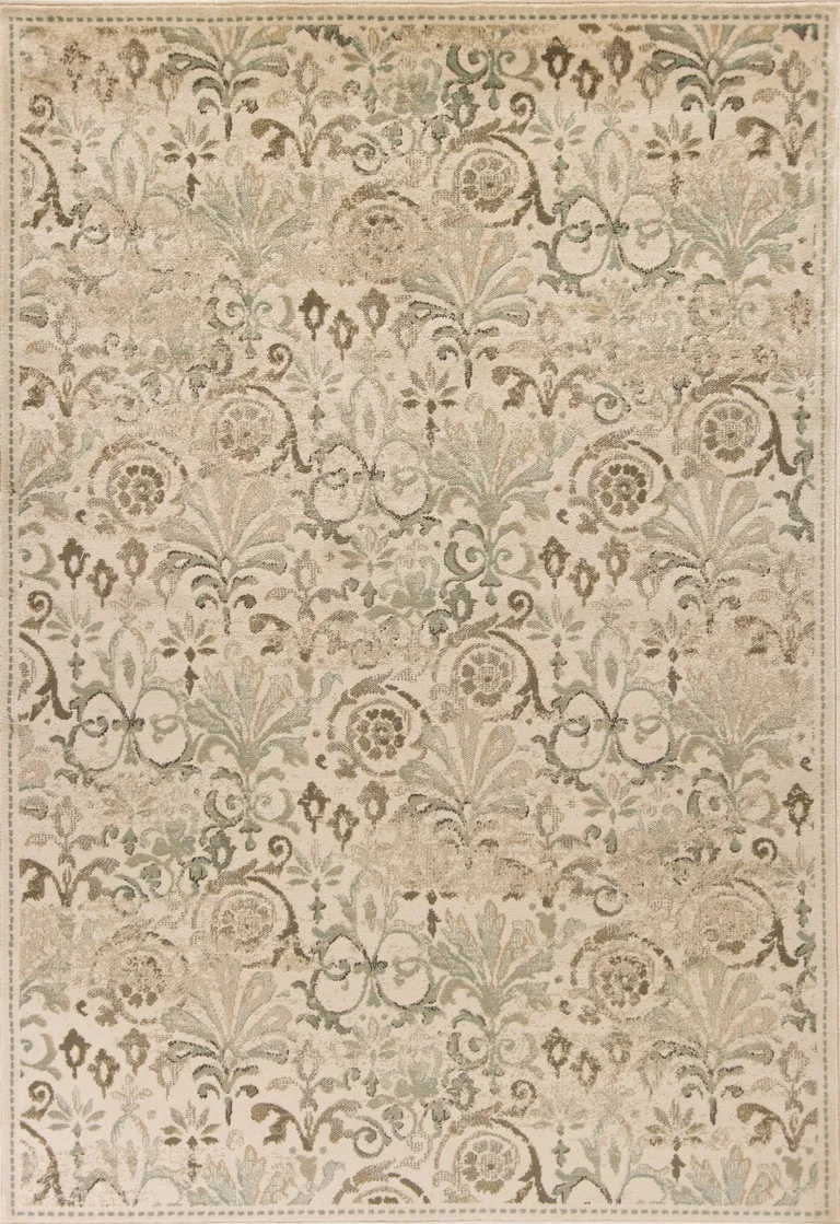 Ivory Vintage Area Rug Photo 1