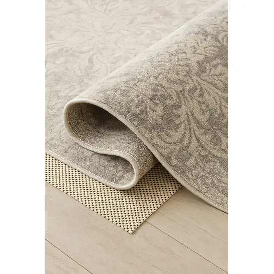 Ivory Waffle Weave Non Slip Rug Pad Photo 6