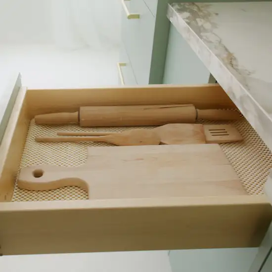 Ivory Waffle Weave Non Slip Rug Pad Photo 8