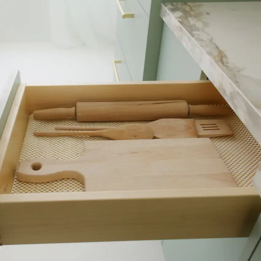 Ivory Waffle Weave Non Slip Rug Pad Photo 8