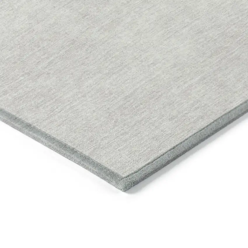 Ivory Washable Indoor Outdoor Area Rug Photo 4