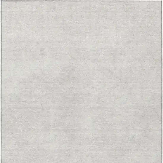 Ivory Washable Indoor Outdoor Area Rug Photo 6