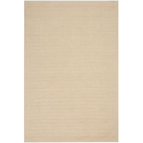 Ivory Wool Area Rug Photo 2