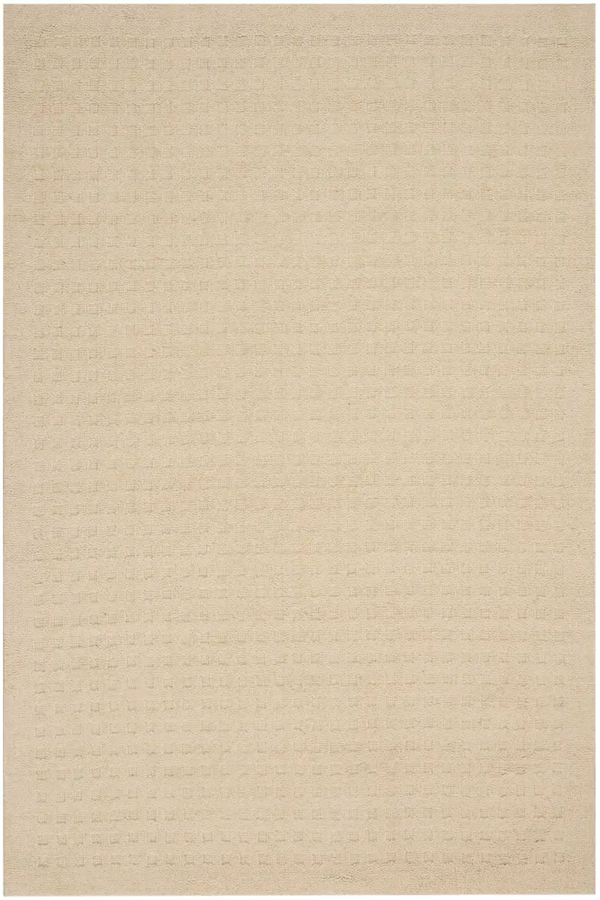 Ivory Wool Area Rug Photo 2