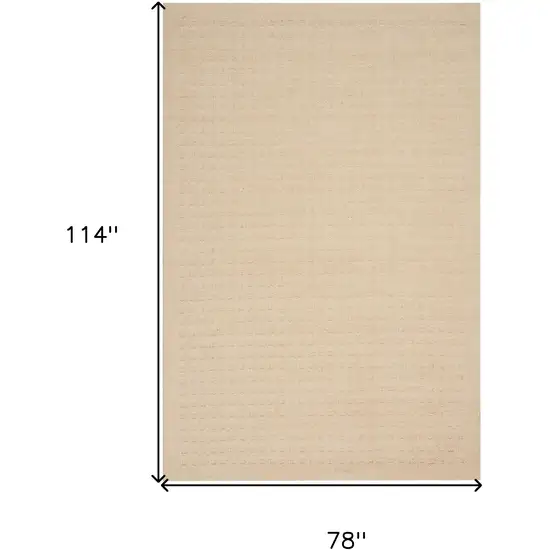Ivory Wool Area Rug Photo 3