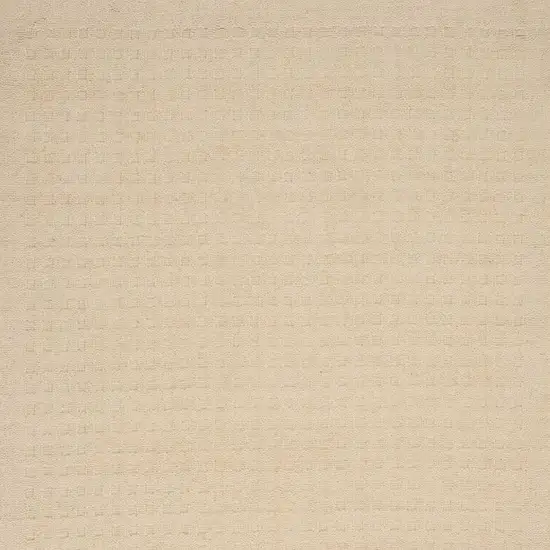 Ivory Wool Area Rug Photo 9