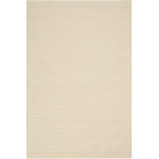 Ivory Wool Area Rug Photo 2
