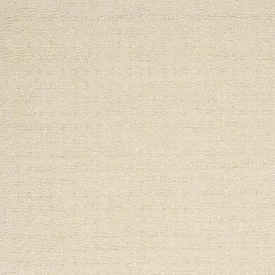 Ivory Wool Area Rug Photo 3