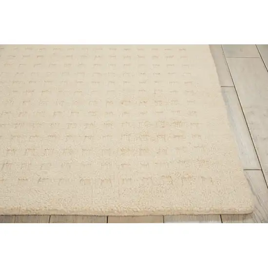 Ivory Wool Area Rug Photo 9