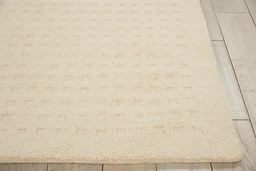 Ivory Wool Area Rug Photo 9