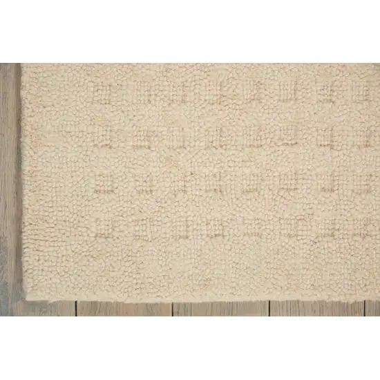 Ivory Wool Area Rug Photo 8