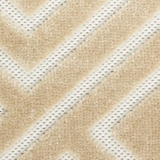 Ivory Wool Geometric Area Rug Photo 7