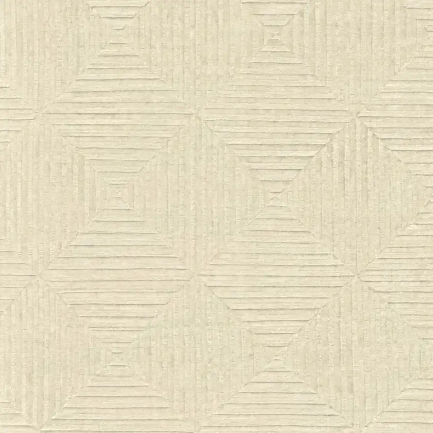 Ivory Wool Geometric Hand Knotted Area Rug Photo 6