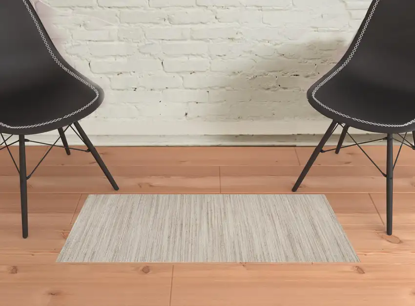 Ivory Wool Hand Woven Stain Resistant Area Rug Photo 5