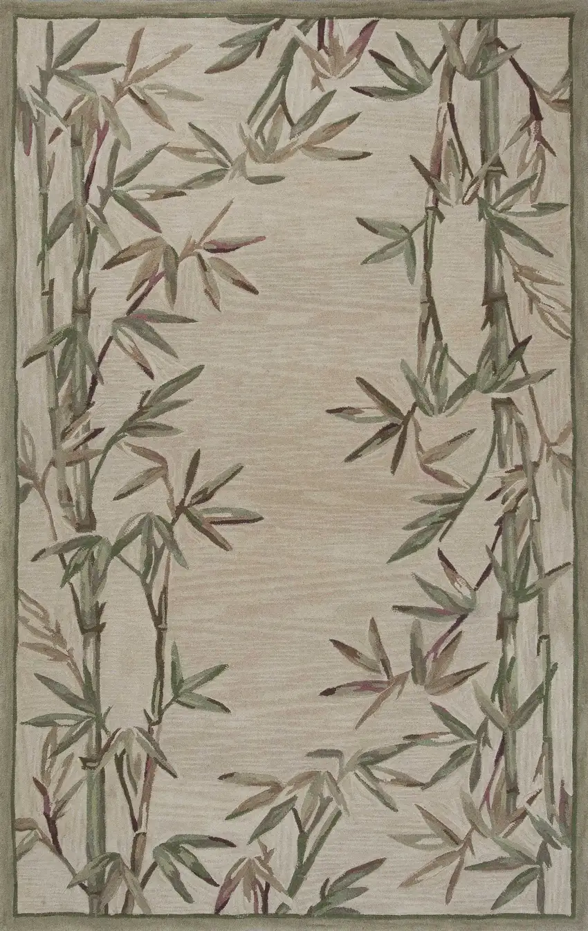 Ivory Wool Handmade Area Rug Photo 3