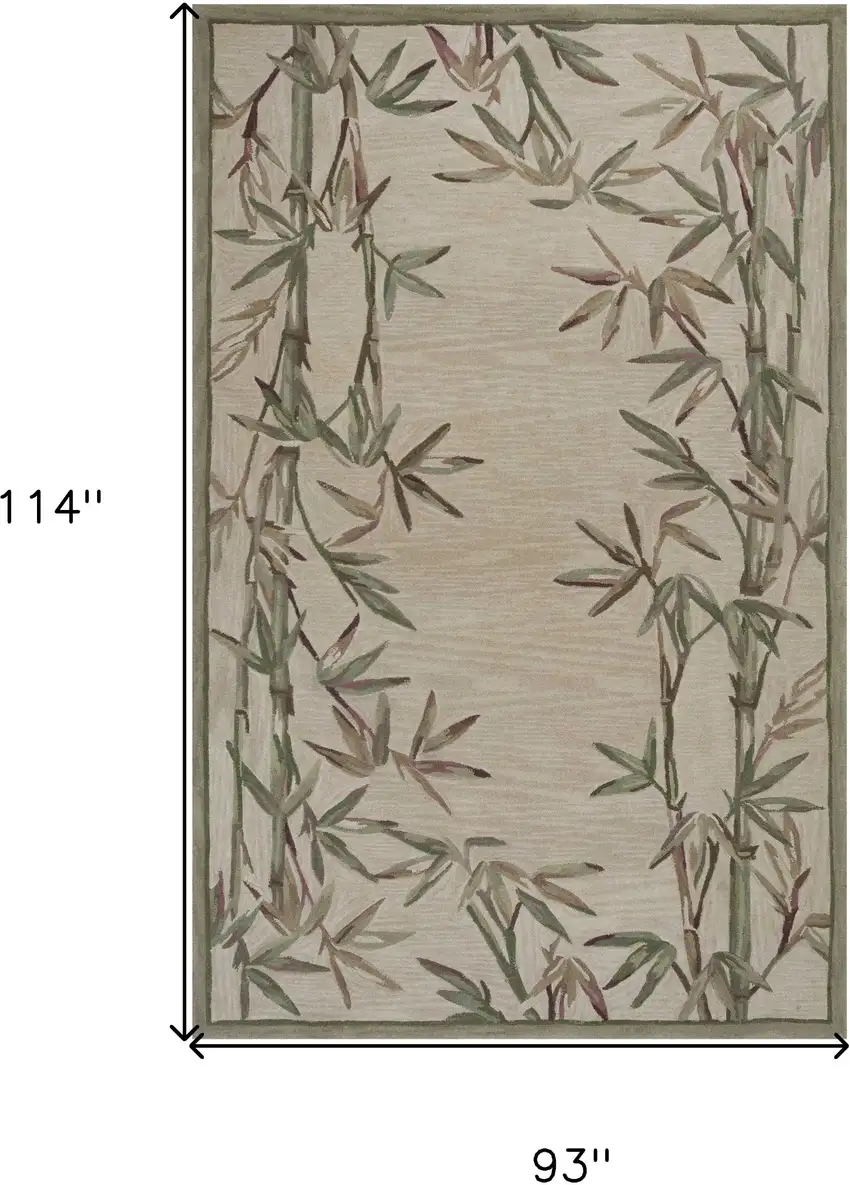 Ivory Wool Handmade Area Rug Photo 5