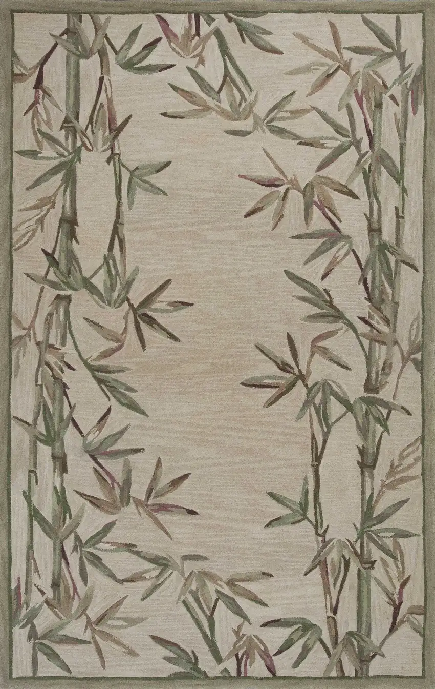 Ivory Wool Handmade Area Rug Photo 1