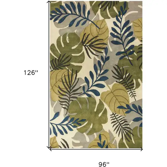 Ivory Wool Handmade Area Rug Photo 6