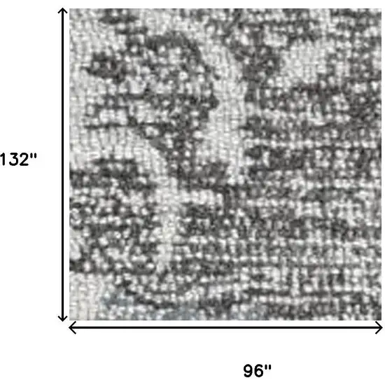 Ivory Gray And Green Wool Floral Hand Tufted Area Rug Photo 6