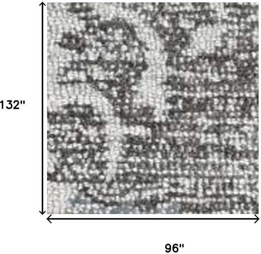 Ivory Gray And Green Wool Floral Hand Tufted Area Rug Photo 6