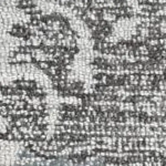 Ivory Gray And Green Wool Floral Hand Tufted Area Rug Photo 1