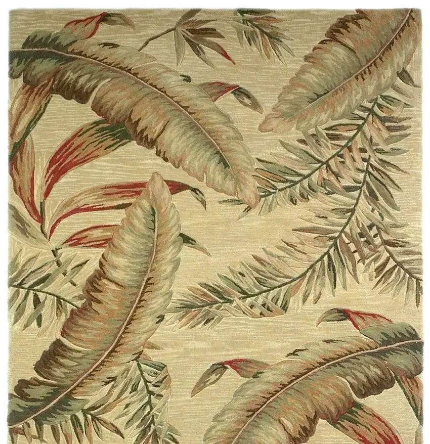 63 X 99 Ivory  Wool Rug Photo 5
