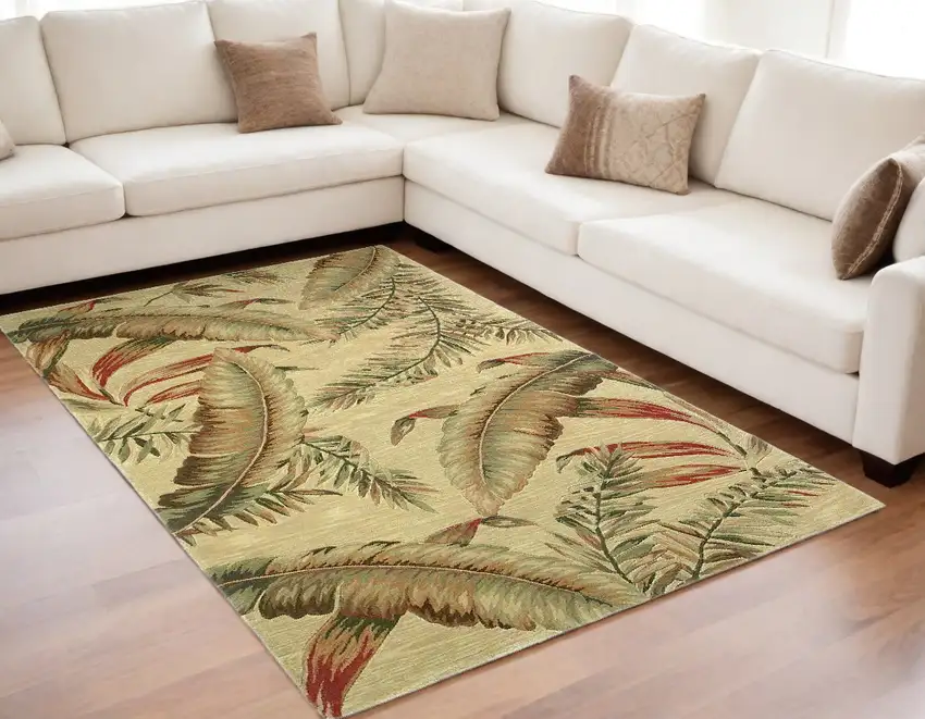 63 X 99 Ivory  Wool Rug Photo 1