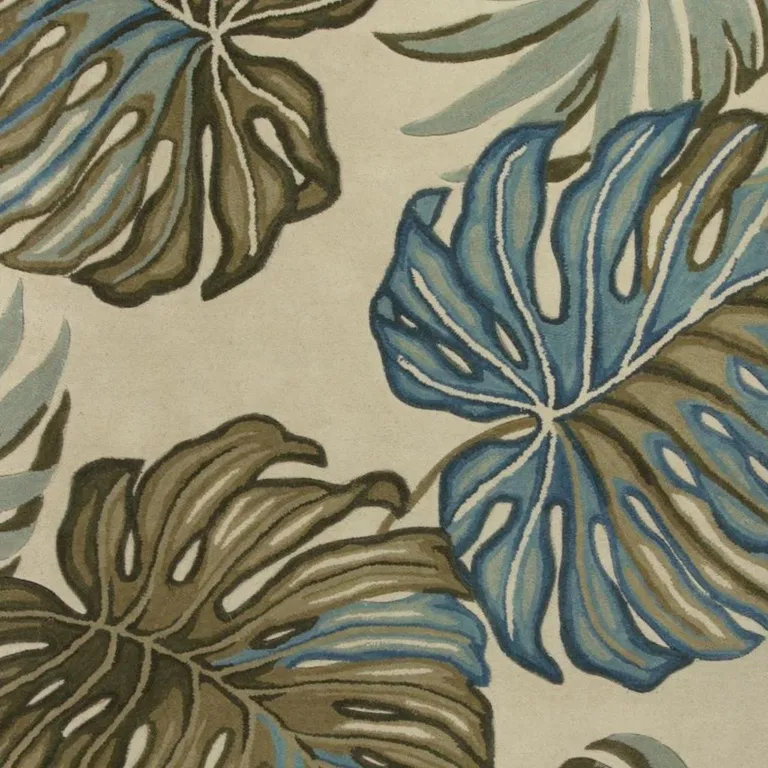 Ivory  Wool Rug Photo 3