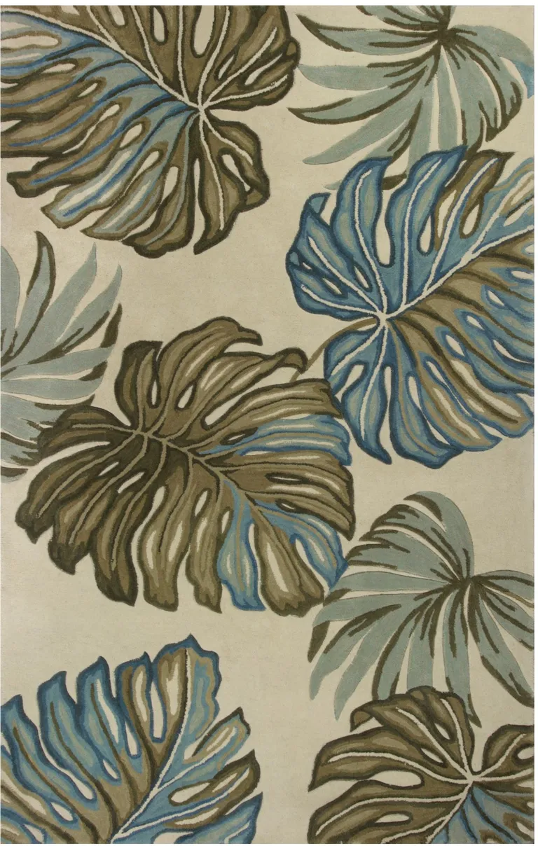 Ivory  Wool Rug Photo 1