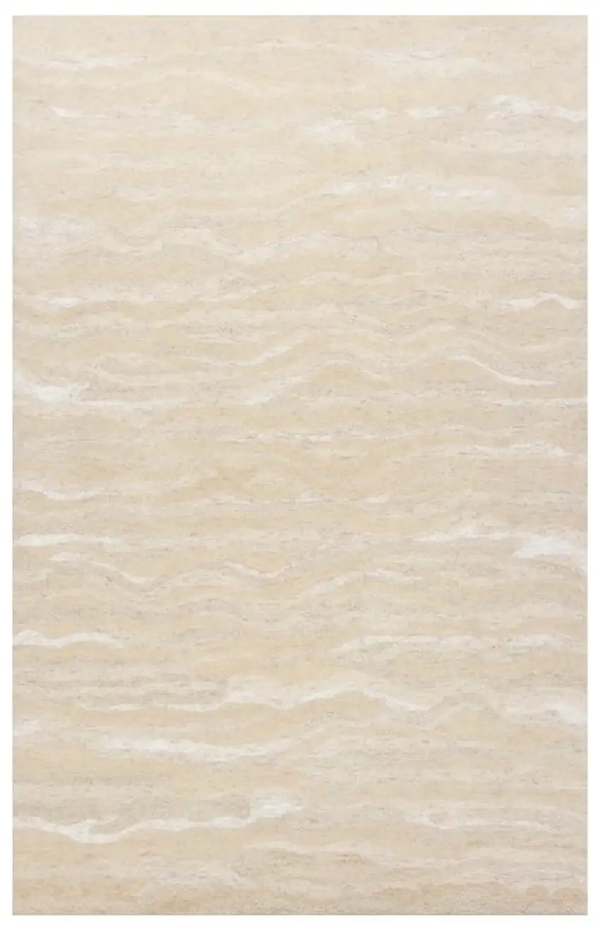 Ivory Wool Hand Tufted Area Rug Photo 2