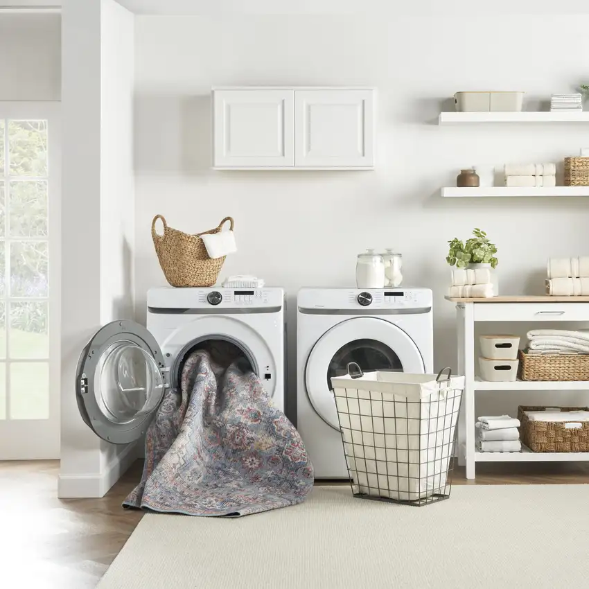 12' Ivory And Black Floral Distressed Runner Rug Photo 5