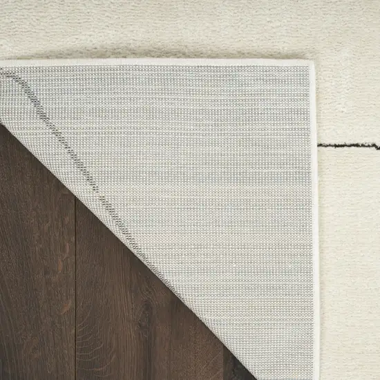 Ivory and Black Geometric Area Rug Photo 9