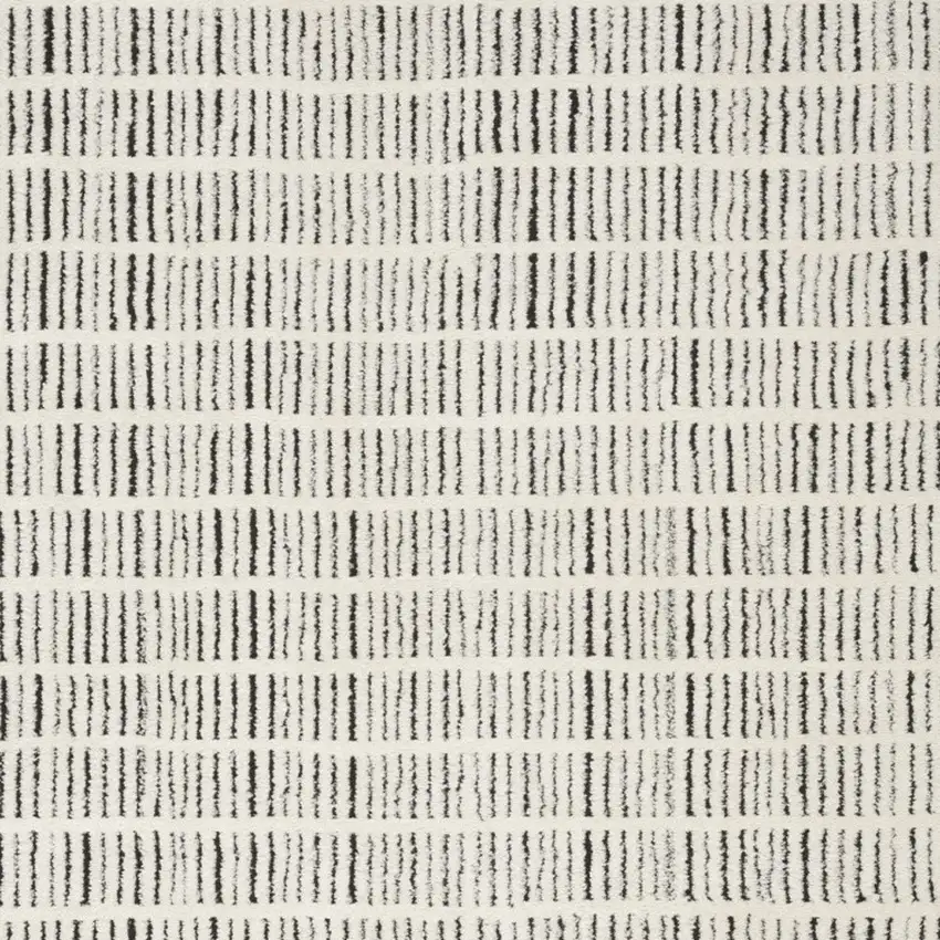 Ivory and Black Geometric Area Rug Photo 7
