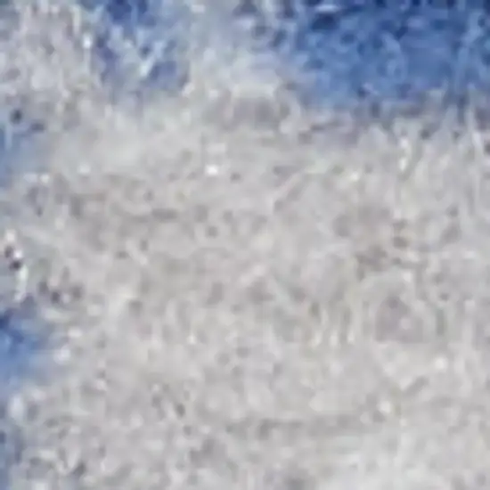 Ivory and Blue Abstract Distressed Non Skid Area Rug Photo 3