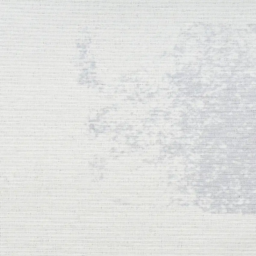 Ivory and Blue Abstract Power Loom Washable Non Skid Area Rug Photo 9