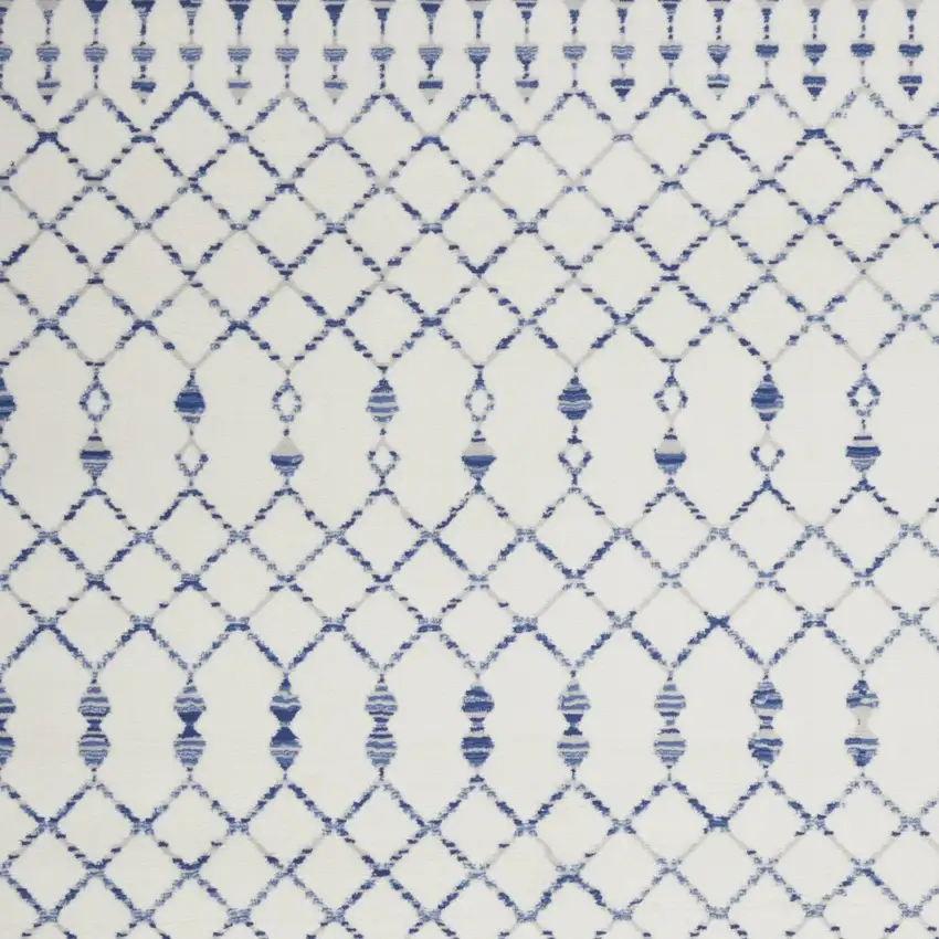 Ivory Geometric Berber Area Rug Photo 7